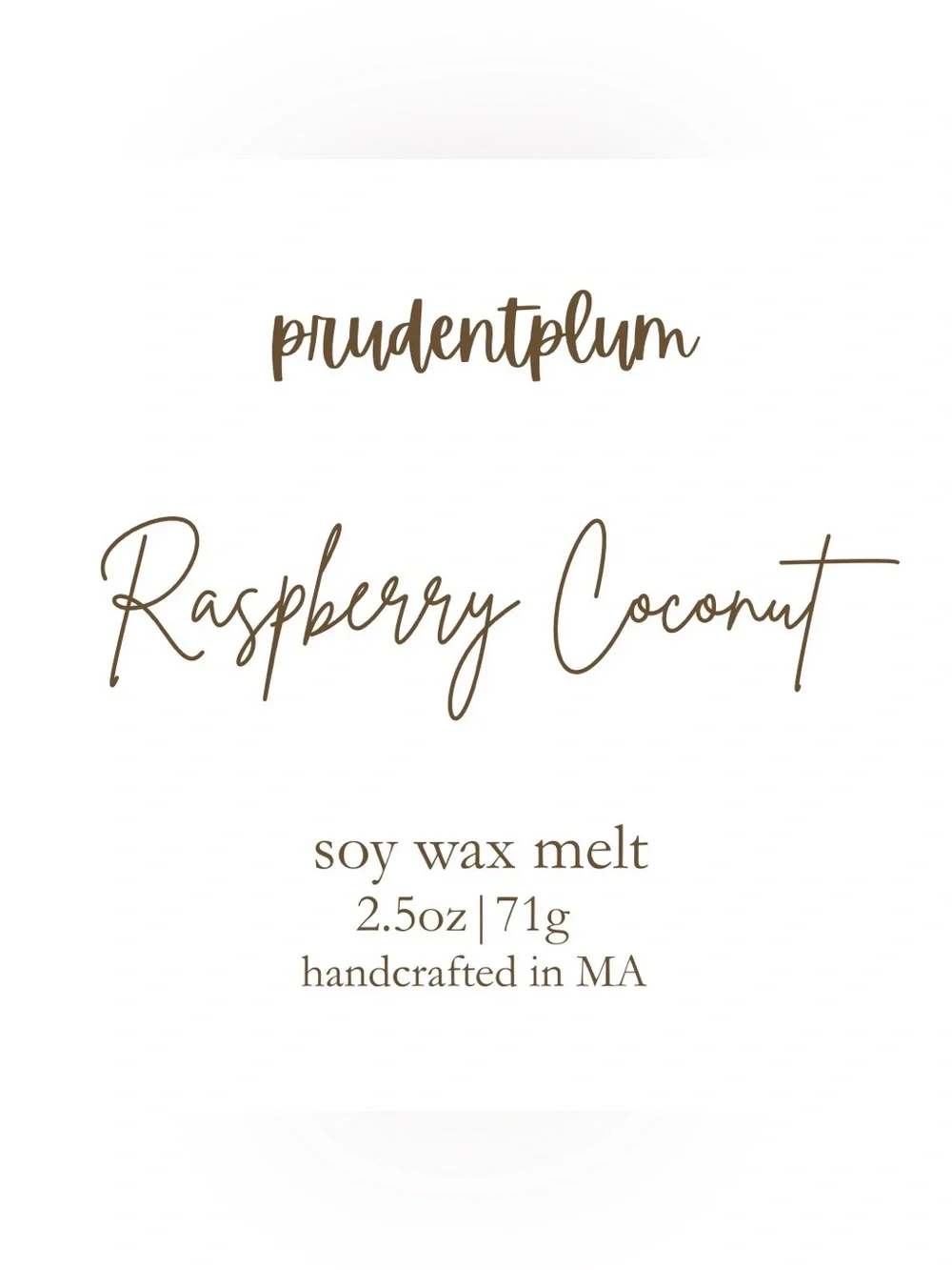 Raspberry Coconut Soy Wax Melt 2.5 oz | Melts For Wax Warmer Clamshell
